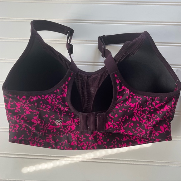C9 By Champions Pink Purple Sports Bra Duo Dry Convertible Straps Size 36D - Picture 2 of 6